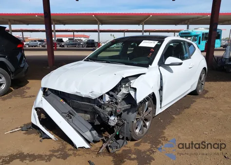 2019 Hyundai Veloster 2.0 Premium z USA, uszkodzony, nr VIN KMHTG6AF8KU003542